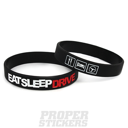 Eat Sleep Drive - Opaska Silikonowa, czarna